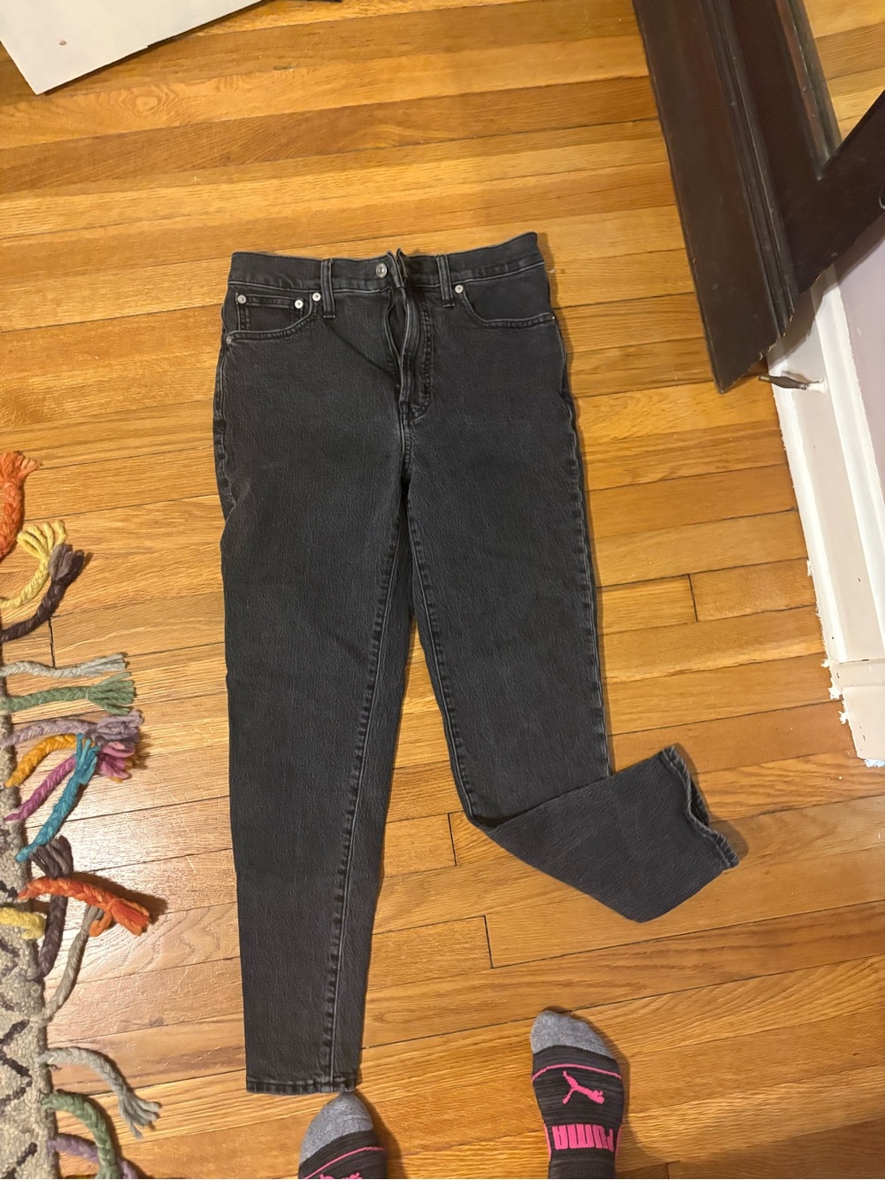 Women's Madewell High-Waist Black Denim Jeans
